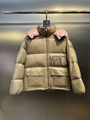 Moncler Down puffer jacket brown