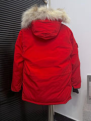 Canada Goose Expedition Fur Classic Fit Parka Coat Jacket Red - 5