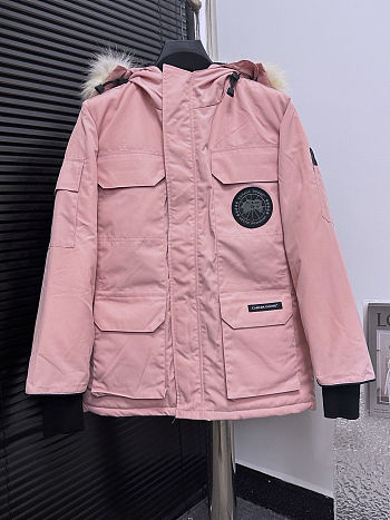 Canada Goose Expedition Fur Classic Fit Parka Coat Jacket pink