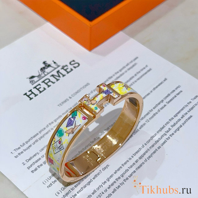 Hermes bracelet  gold original enamel craftsmanship - 1
