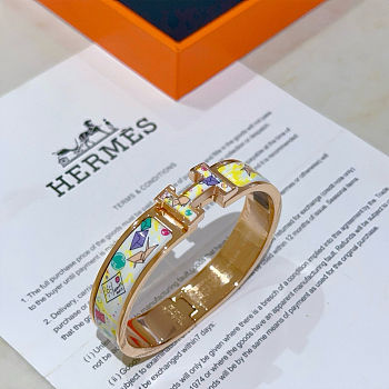 Hermes bracelet  gold original enamel craftsmanship