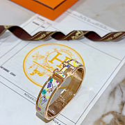 Hermes bracelet  gold original enamel craftsmanship - 4