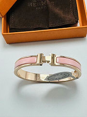 Hermes H bracelet pink - 1