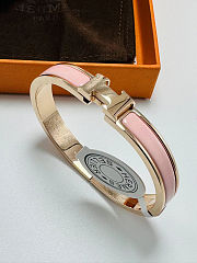 Hermes H bracelet pink - 6