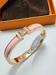 Hermes H bracelet pink - 5