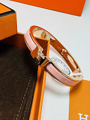 Hermes H bracelet pink - 4