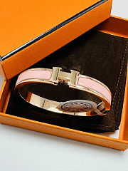 Hermes H bracelet pink - 3