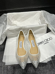 Jimmy Choo Love crystal-embellished ballerinas - 6