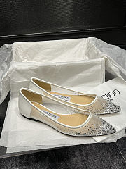 Jimmy Choo Love crystal-embellished ballerinas - 4