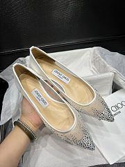 Jimmy Choo Love crystal-embellished ballerinas - 3