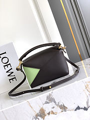 Loewe Small Puzzle Edge bag in dark brown 18x12.5x8cm - 4