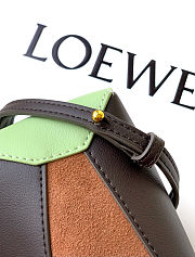 Loewe Small Puzzle Edge bag in dark brown 18x12.5x8cm - 6