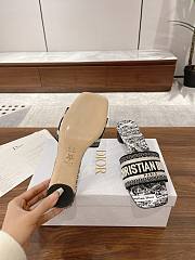 Christian Dior Dway heeled slide with an embroidered  - 5