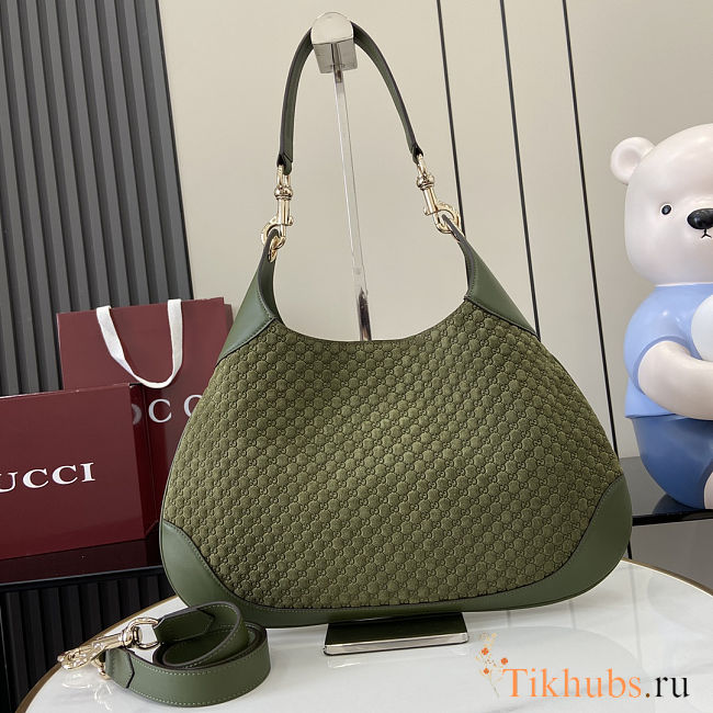  Gucci B shoulder bag in dark green 42x36xx2 cm  - 1