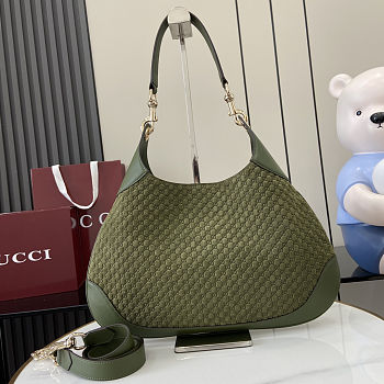  Gucci B shoulder bag in dark green 42x36xx2 cm 