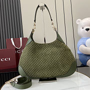  Gucci B shoulder bag in dark green 42x36xx2 cm  - 4