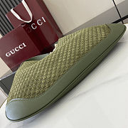  Gucci B shoulder bag in dark green 42x36xx2 cm  - 3