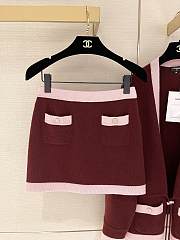 Chanel set Burgundy - 6