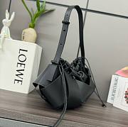 Loewe Flamenco clutch bag in black leather 38*18*17CM - 6