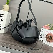 Loewe Flamenco clutch bag in black leather 38*18*17CM - 4