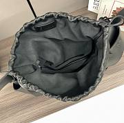 Loewe Flamenco clutch bag in black leather 38*18*17CM - 2