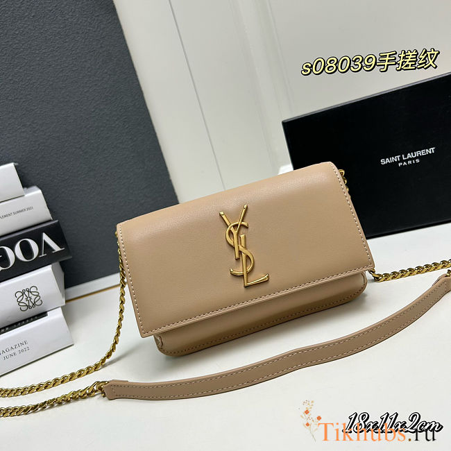YSL Kate Handbag Nude 18x11x2cm - 1