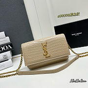YSL Kate Crocodile Pattern Handbag 18x11x2cm - 1