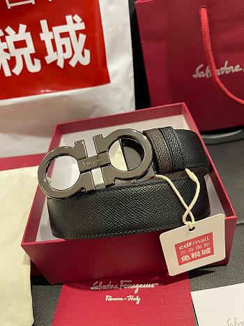 Salvatore Ferragamo Gancini reversible leather belt for men