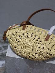 YSL PANIER Small bag in raffia in White 42×20×22cm - 2