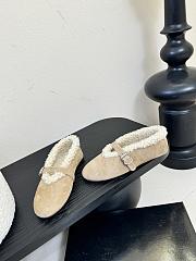 ALAIA BALLET FLATS IN MERINO SHEARLING - 6