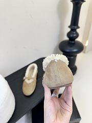 ALAIA BALLET FLATS IN MERINO SHEARLING - 5