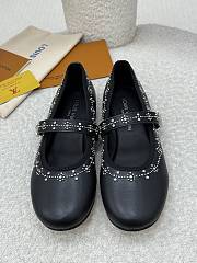 Louis Vuitton Romy Flat Ballerina in black lambskin leather - 5