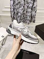 Chanel Silver Women's Sneakers - 1