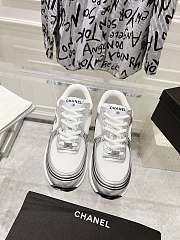 Chanel Silver Women's Sneakers - 6