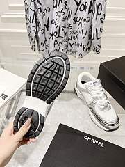 Chanel Silver Women's Sneakers - 5