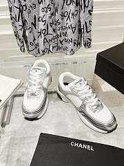 Chanel Silver Women's Sneakers - 4