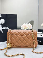 Chanel Quilted Pearl Crush Mini Rectangular Caramel Lambskin 20cm - 3