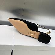 Christian J’adior Dior Slingback flats black technical fabric - 5