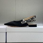 Christian J’adior Dior Slingback flats black technical fabric - 3