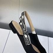 Christian J’adior Dior Slingback flats black technical fabric - 2