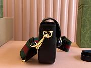 Gucci Horsebit 1955 small shoulder bag in black leather 20.5*14*5cm - 6