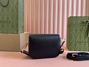 Gucci Horsebit 1955 small shoulder bag in black leather 20.5*14*5cm - 5