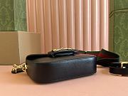 Gucci Horsebit 1955 small shoulder bag in black leather 20.5*14*5cm - 4