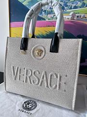 Versace La Medusa Canvas Tote Bag 29.5x14.5x24cm - 3