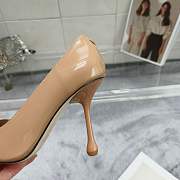 Jimmy Choo Beige Ixia 95 Patent Leather Pumps heel height: 9.5cm - 6