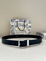Dior Belt Black Grained Calfskin 35 mm - 1