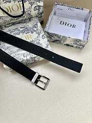 Dior Belt Black Grained Calfskin 35 mm - 5