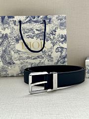 Dior Belt Black Grained Calfskin 35 mm - 2