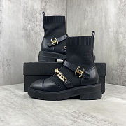 Chanel short boots with a chain - 1