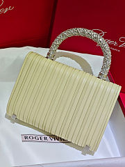 Roger Vivier Jewel Efflorescence Mini Bag yellow 19x13x4.5 cm - 6